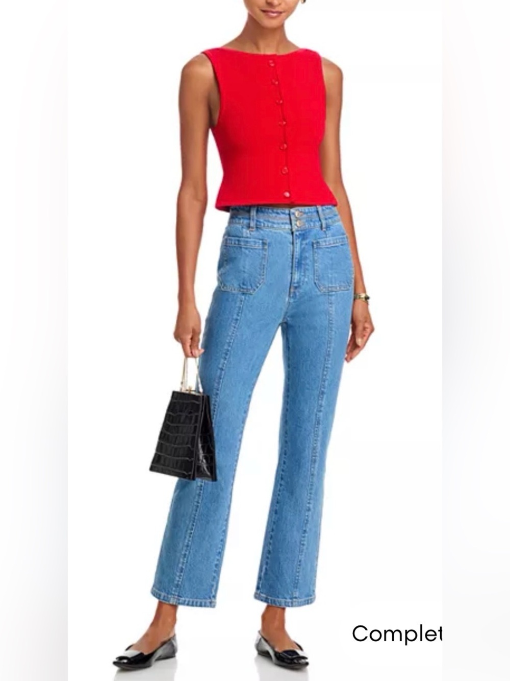 NWT Cinq à Sept Dorothea High Rise Ankle Jeans in Horizon